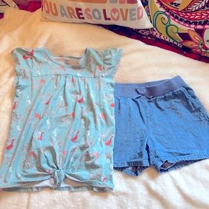 Carters/Children’s place Summer outfit. Worn once. Size 14 girls.